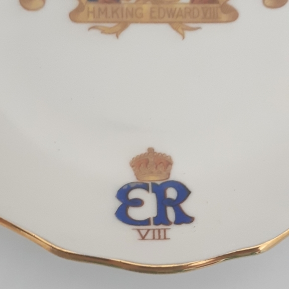 1937 H.M. King Edward VIII plate - Picture 3 of 8